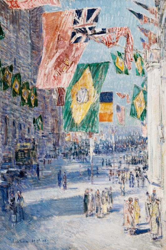 Avenue of the Allies Brazil, Belgium (1918) by Frederick Childe Hassam
