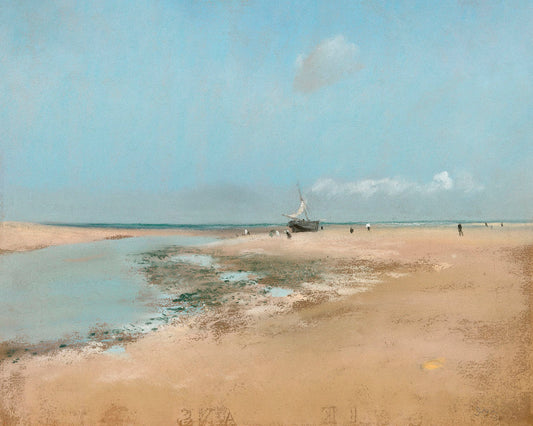 Beach at Low Tide (Mouth of the River) (1869) by Edgar Degas