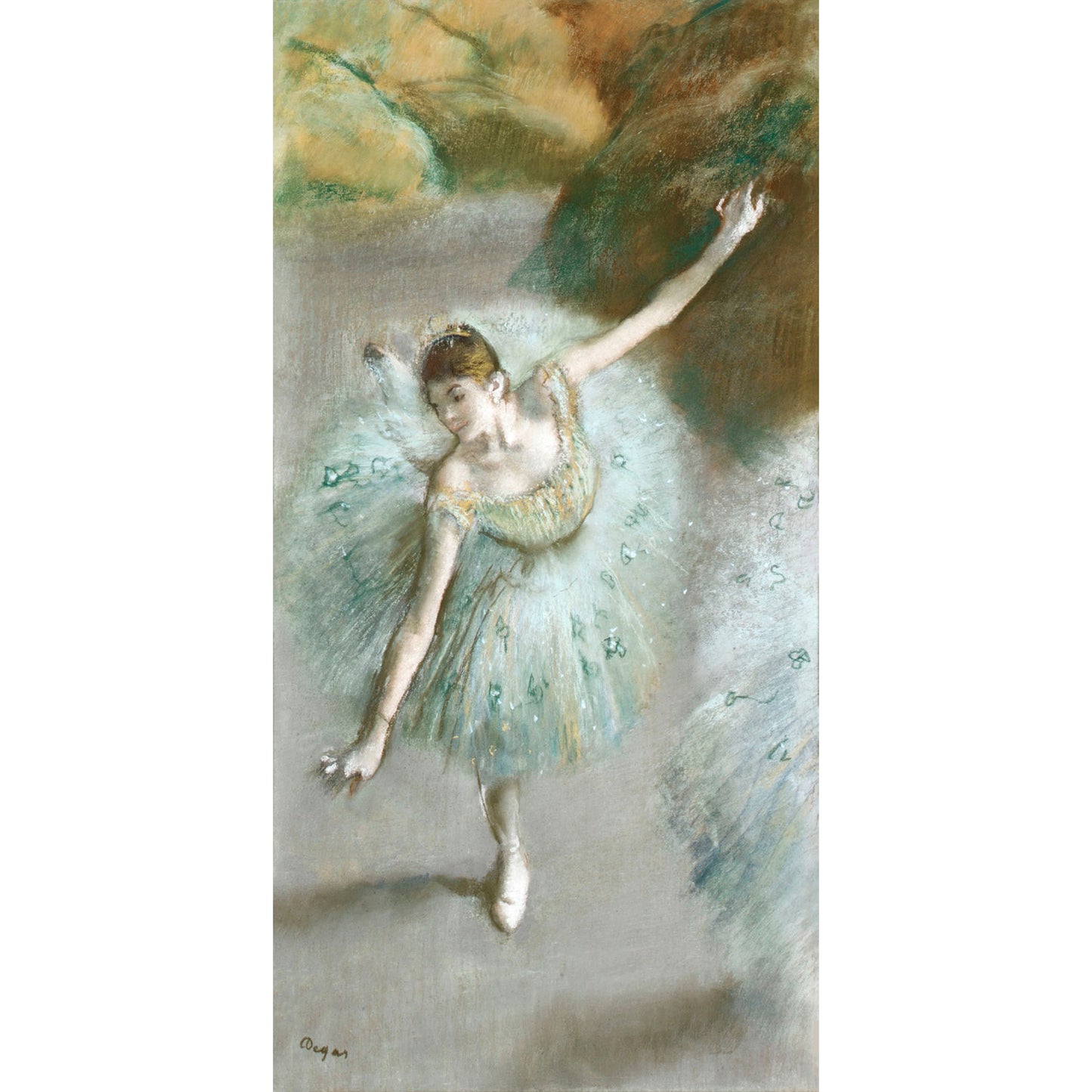 A Dancer in Green (ca. 1883) by Edgar Degas