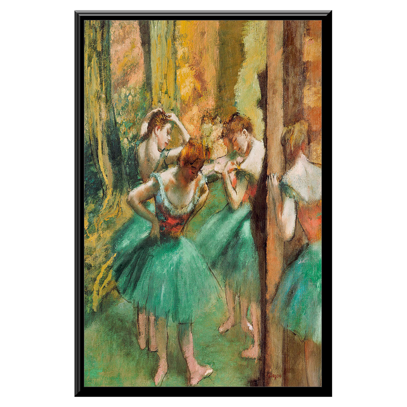 Dancers, Pink and Green (ca. 1890) by Edgar Degas