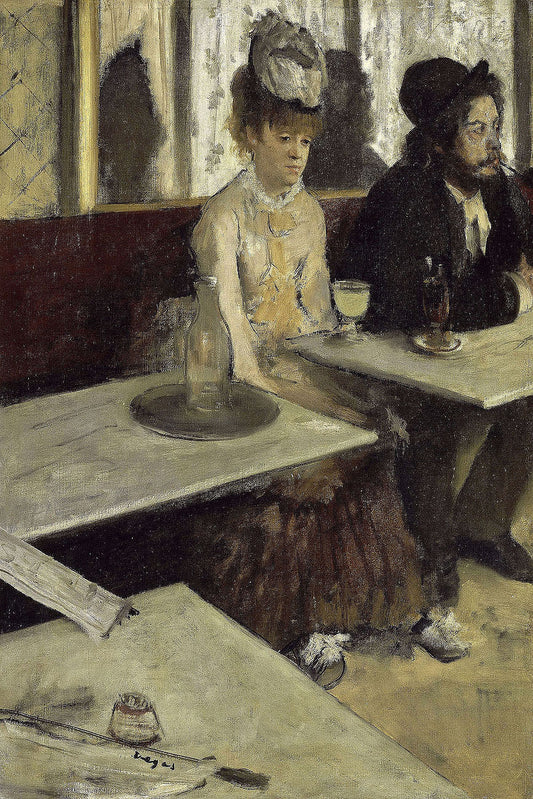 In a Cafe by Edgar Degas