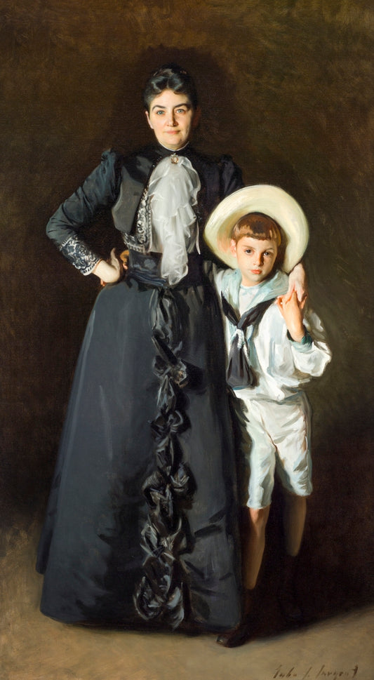 Portrait of Mrs. Edward L. Davis and Her Son, Livingston Davis (1890) by John Singer Sargent