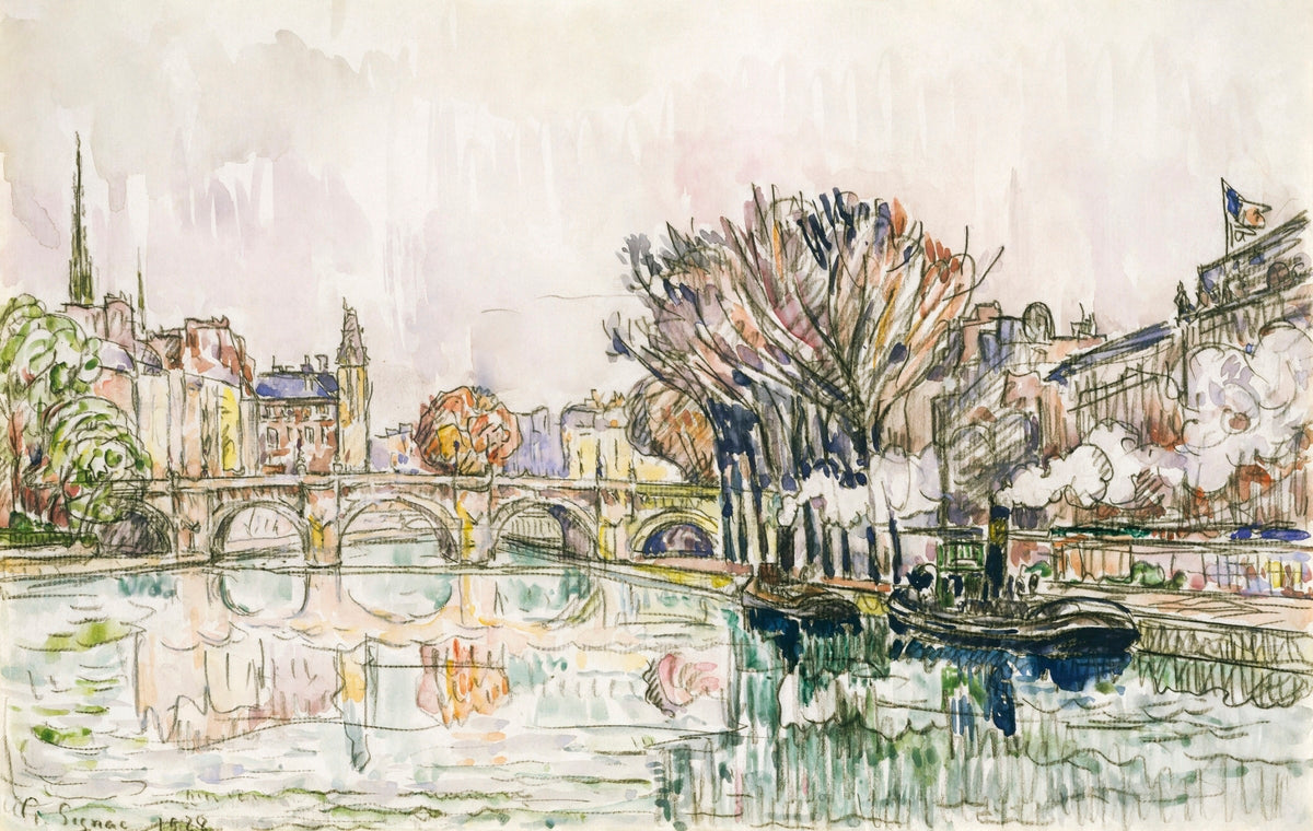 The Pont Neuf, Paris (1928) by Paul Signac