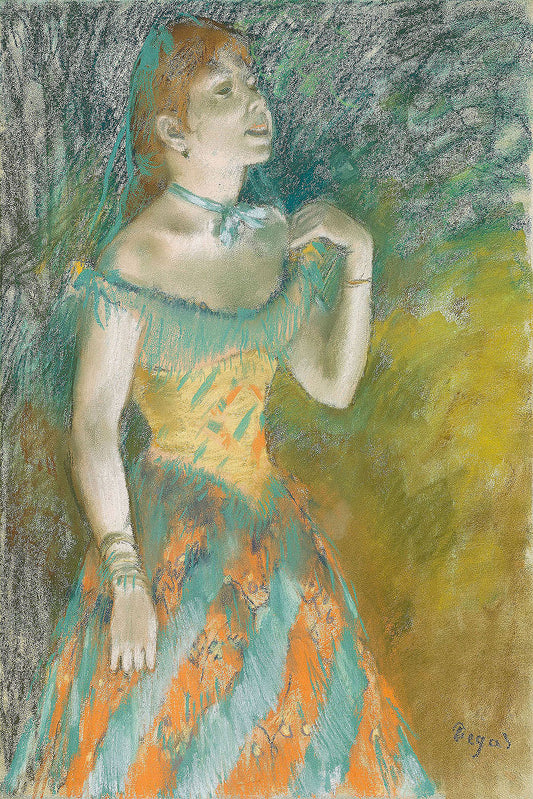 Singer in Green by Edgar Degas