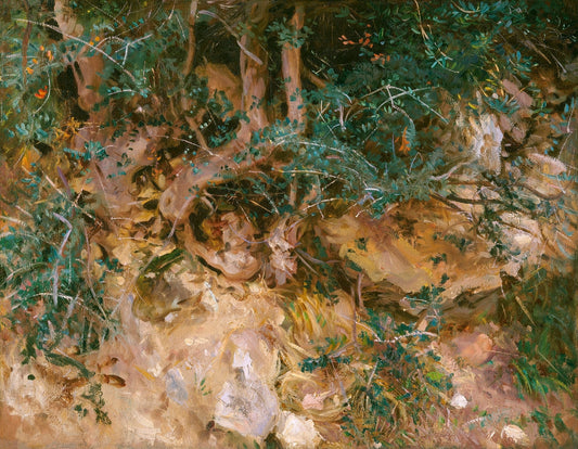Valdemosa, Majorca: Thistles and Herbage on a Hillside (1908) by John Singer Sargent