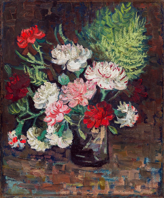 Vase with Carnations (1886) by Vincent van Gogh