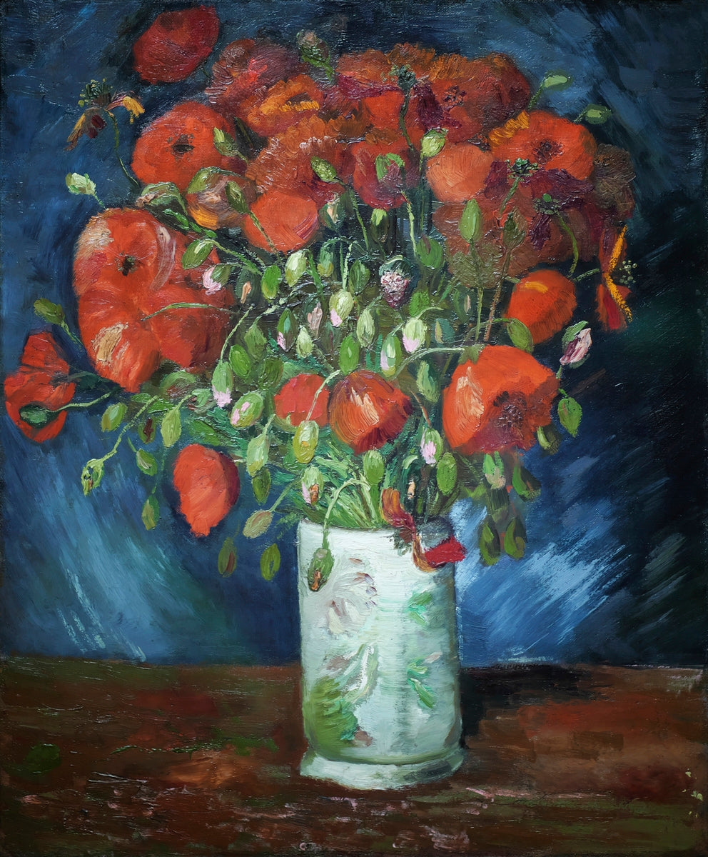 Vase with Poppies (1886) by Vincent van Gogh