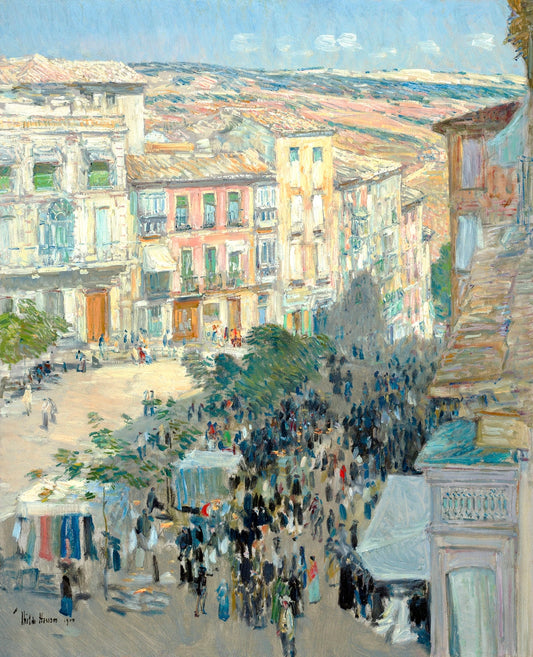 View of a Southern French City (1910) by Frederick Childe Hassam