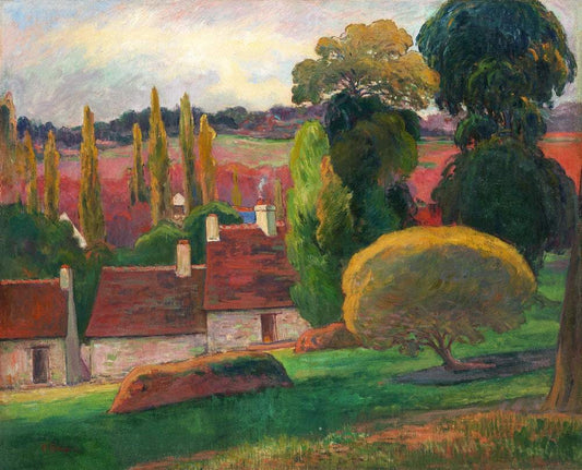 A Farm in Brittany (ca. 1894) by Paul Gauguin (Copy)