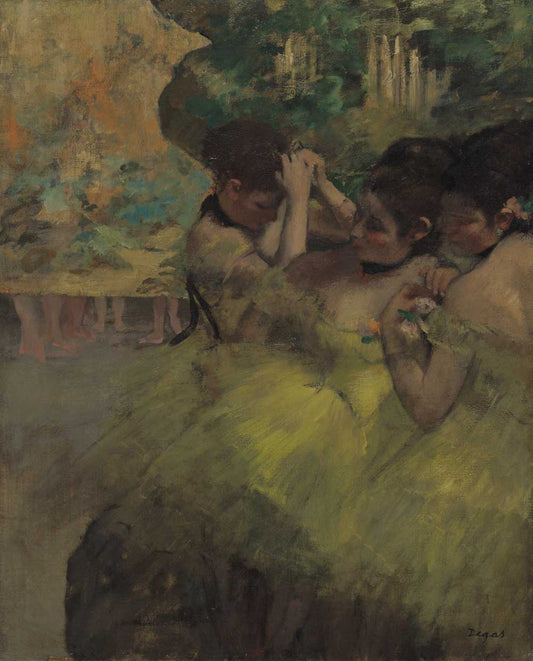 Yellow Dancers (In the Wings) Edgar Degas