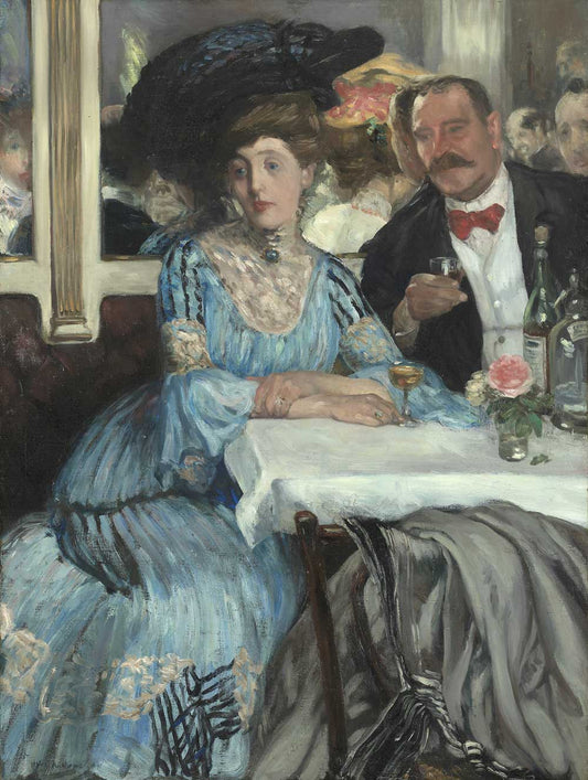 At Mouquin’s by William Glackens