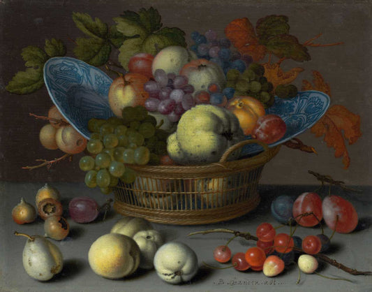 Basket of Fruit by Balthasar van der Ast