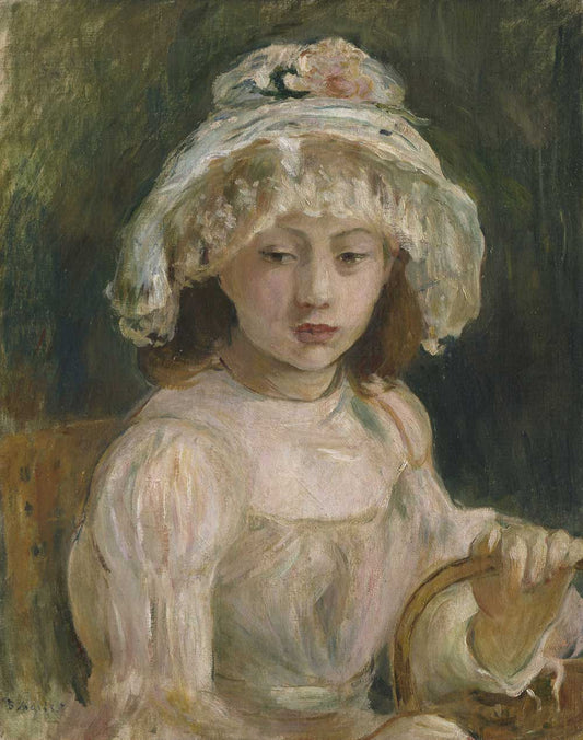 Young Girl with Hat by Berthe Morisot