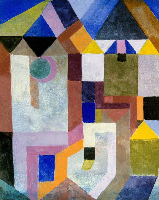 Colorful Architecture (1917) by Paul Klee
