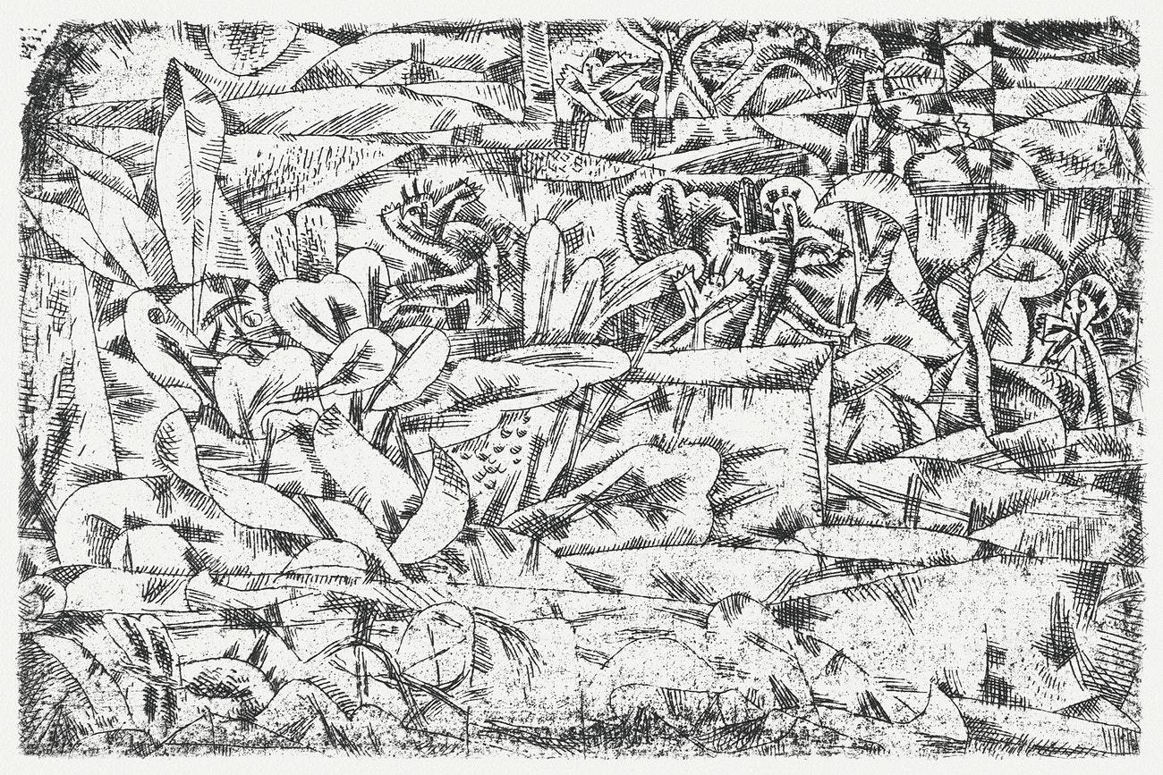 Garden of Passion (Garten der Leidenschaft) (1913) by Paul Klee