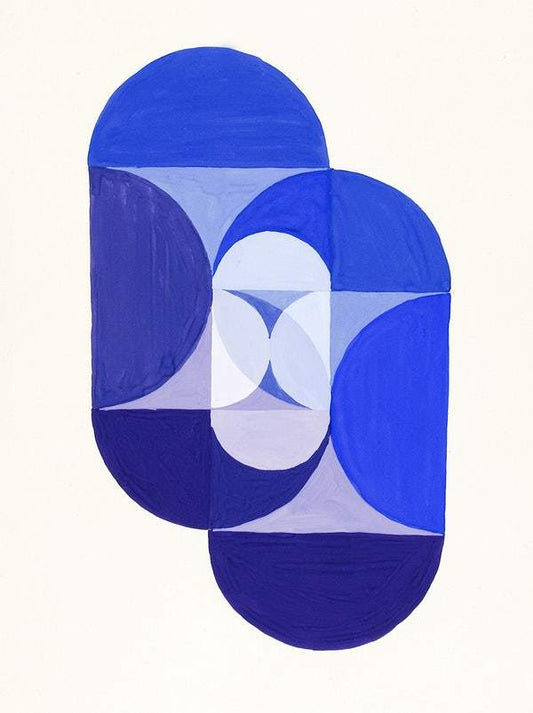 Key Blue (from series, the Mathematical Basis of the Arts), (ca. 1934) by Joseph Schillinger