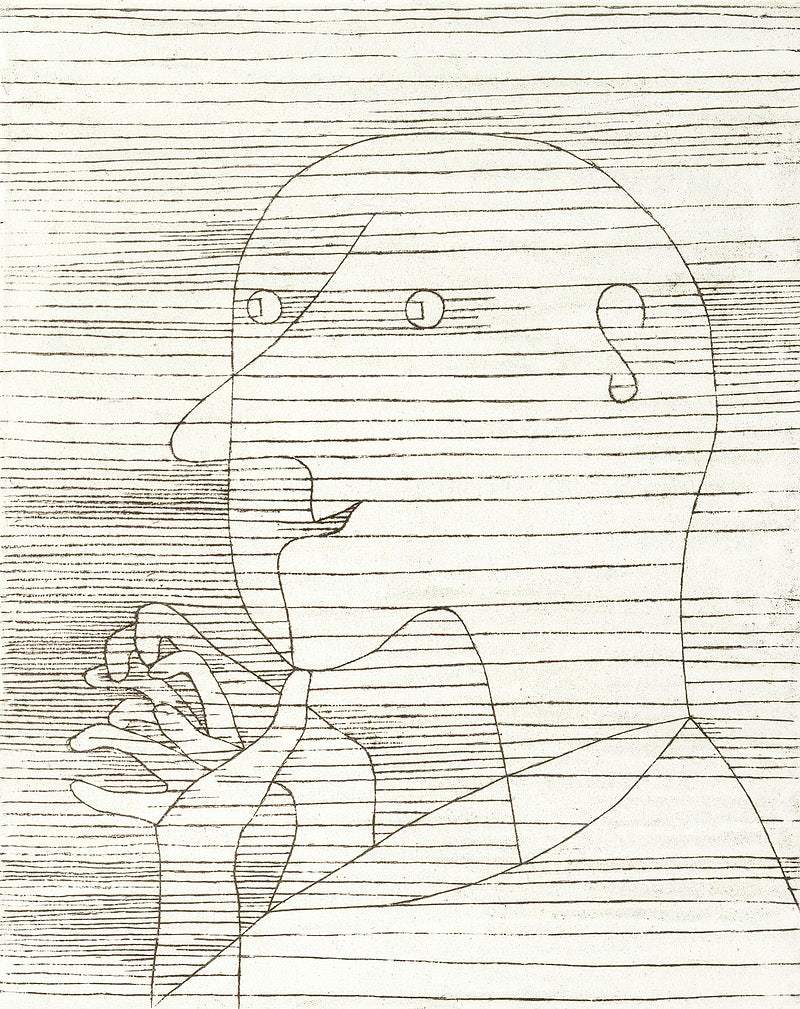 Old Man Counting on his Fingers (1929) by Paul Klee