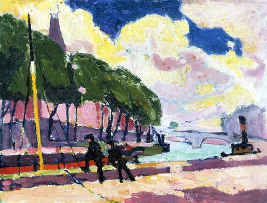On the Banks of the Seine (1909–1912) by Henry Sayen