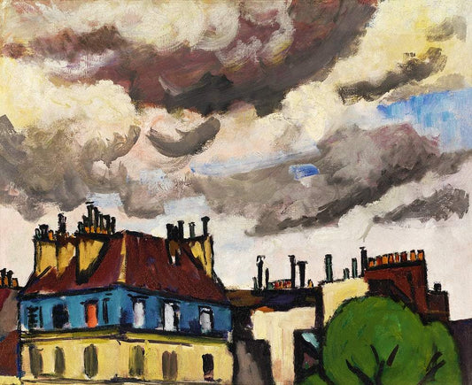 Rooftops and Clouds, Paris (1910–1912) by Henry Sayen