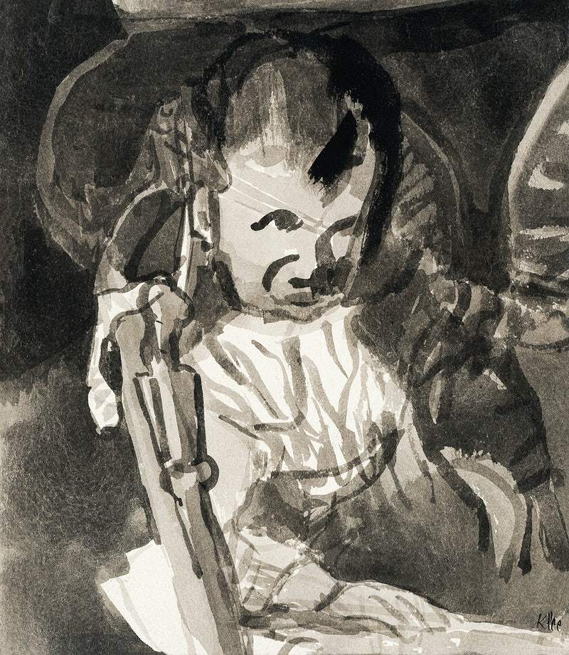 Sketch of Felix Klee (1908) by Paul Klee