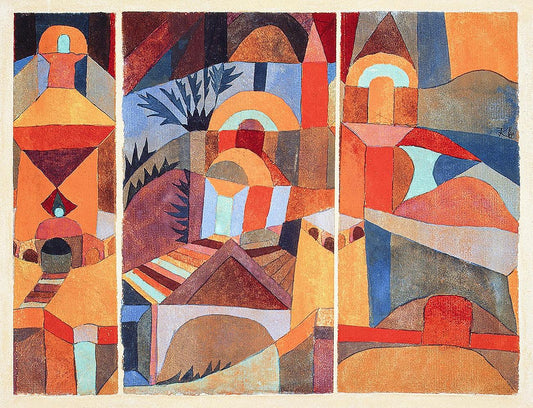 Temple Gardens (1920) by Paul Klee
