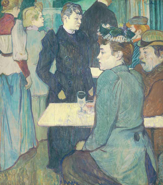 A Cafe Scene by by Henri de Toulouse-Lautrec 1892