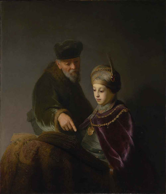 A Young Scholar and his Tutor by Rembrandt van Rijn 1630