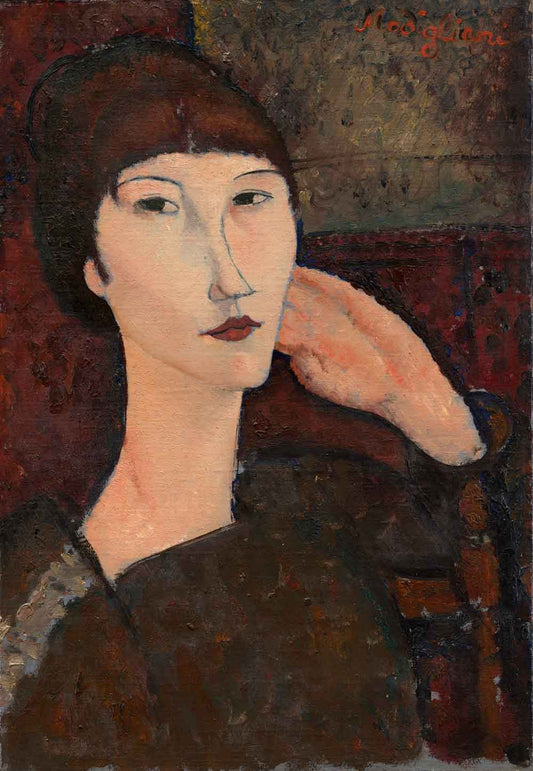 Adrienne (Woman with Bangs) by Amedeo Modigliani 1917
