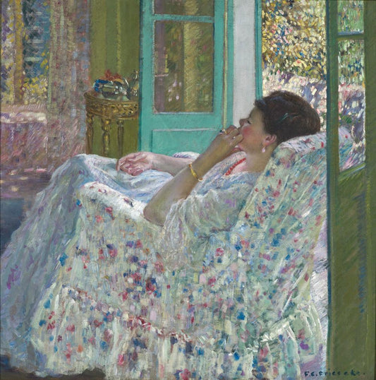 Afternoon, Blue Room by Frederick Carl Frieseke 1910