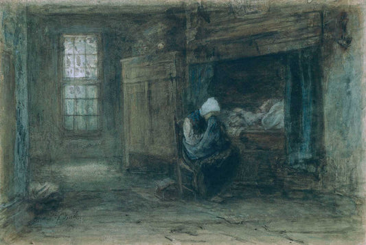 Woman Weeping by Jozef Israëls 1834