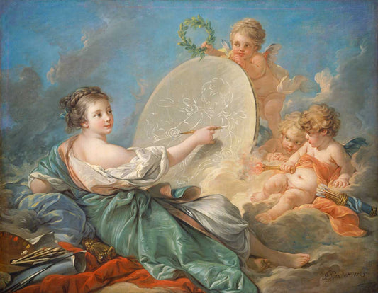Allegory of Painting by François Boucher 1765
