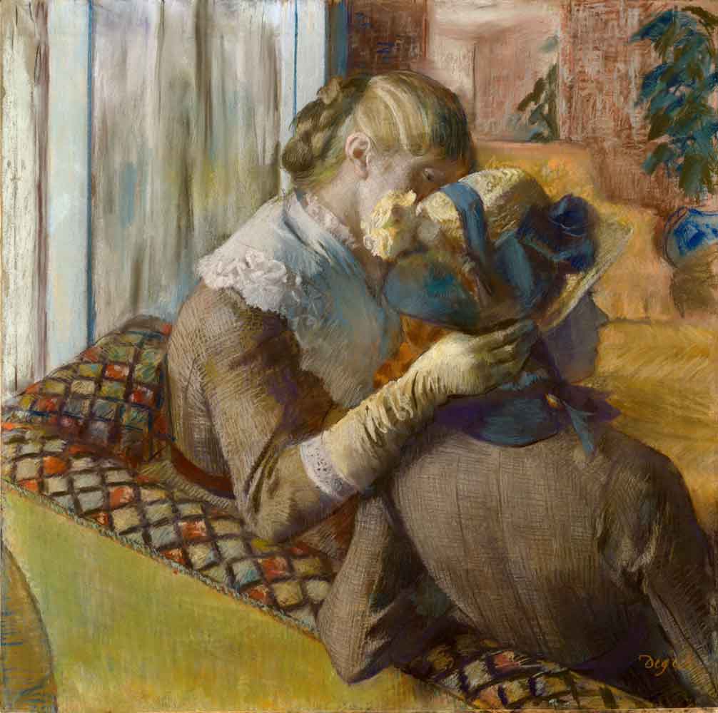 At the Milliners by Edgar Degas 1881