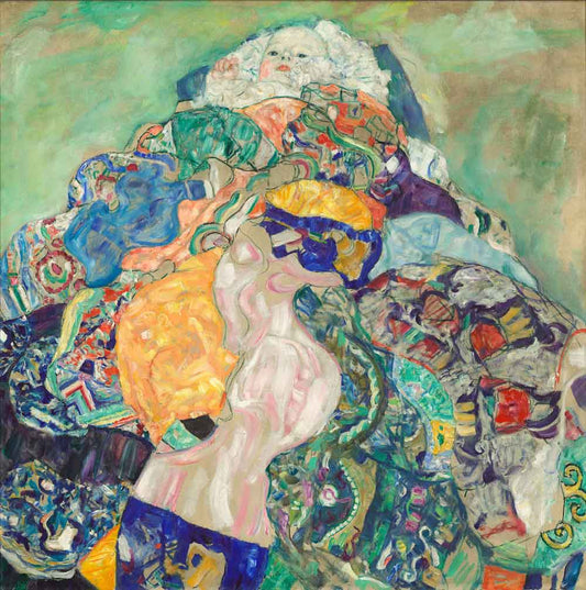 Baby (Cradle) by Gustav Klimt 1918