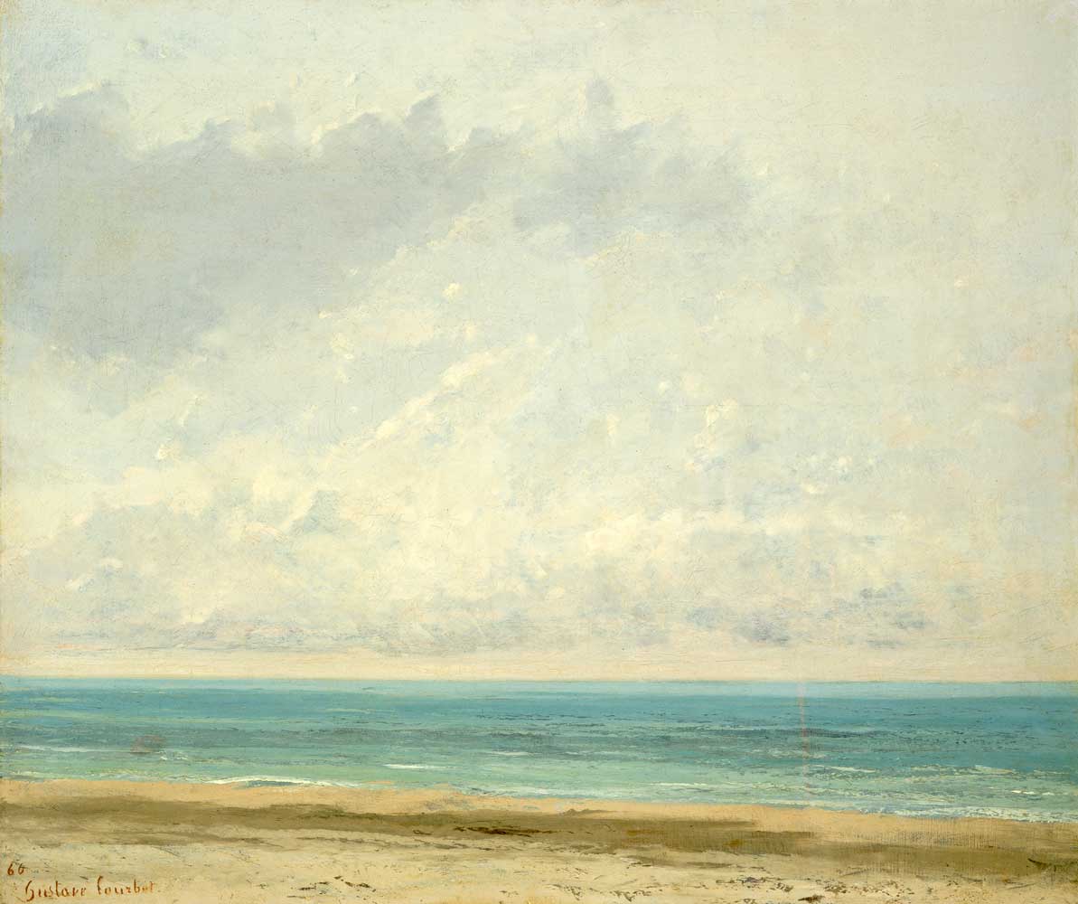 Calm Sea by Gustave Courbet 1866