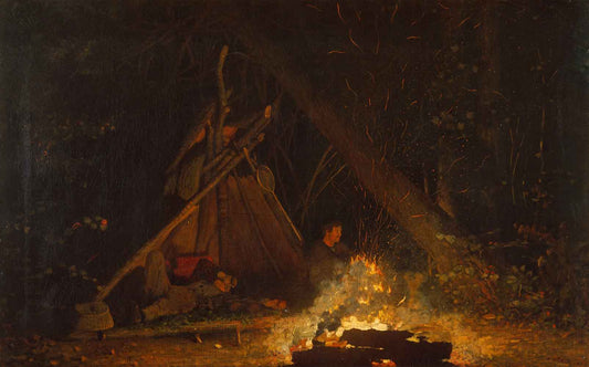 Camp Fire by Winslow Homer 1880