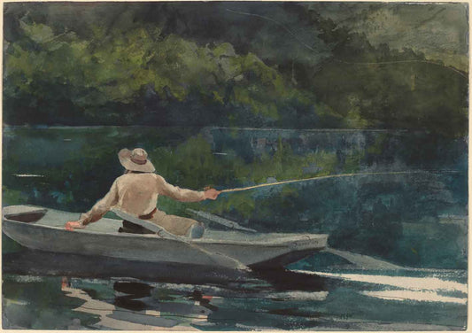 Casting, Number Two by Winslow Homer 1894