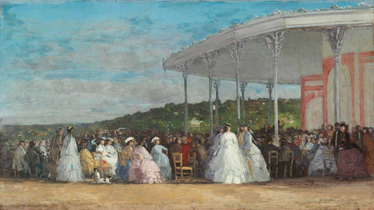 Concert at the Casino of Deauville by Eugène Boudin 1865