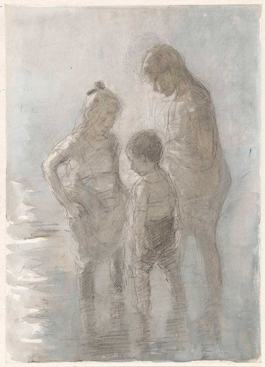 Three Children by Johan Antonie de Jonge 1874