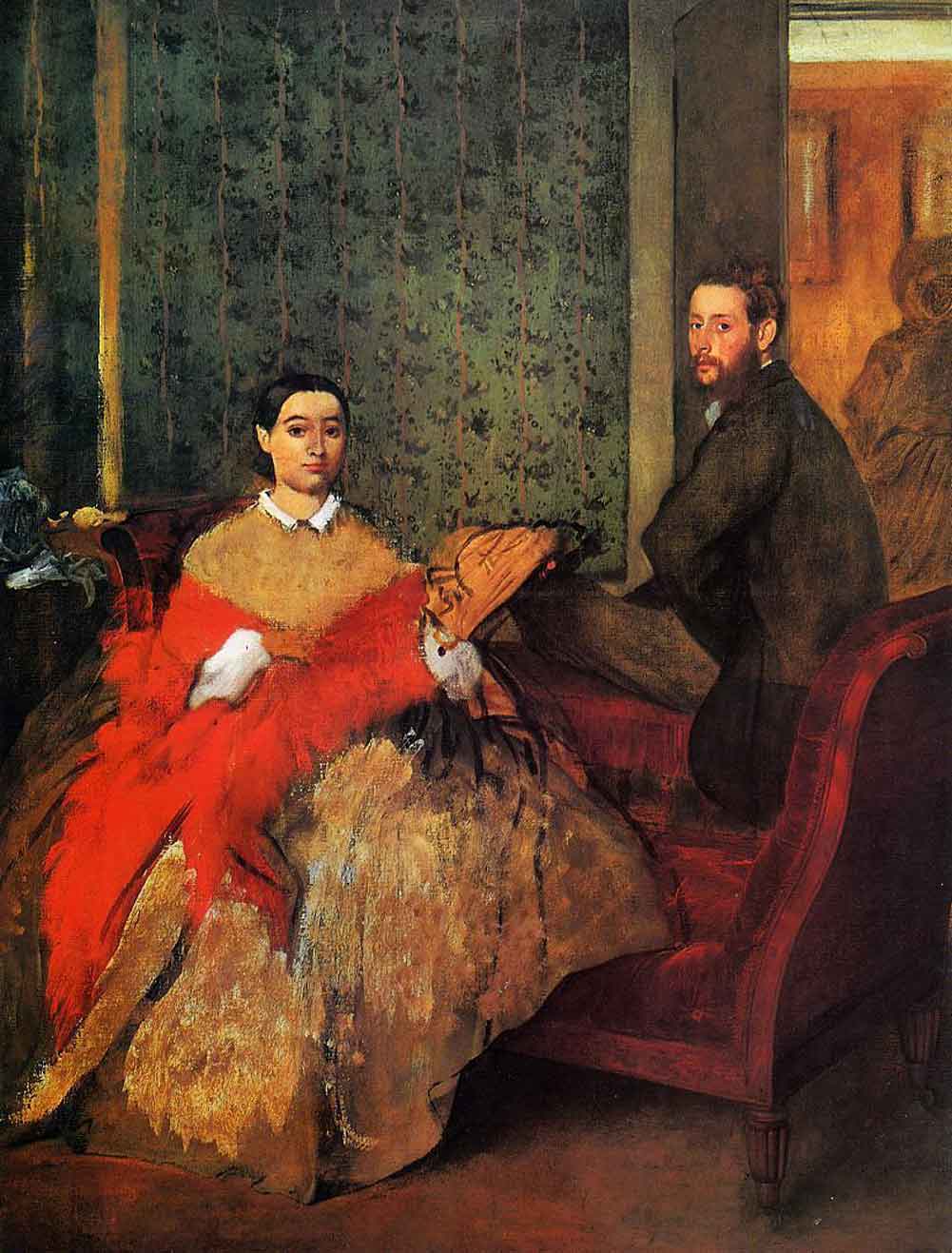 Edmondo and Thérèse Morbilli by Edgar Degas 1865