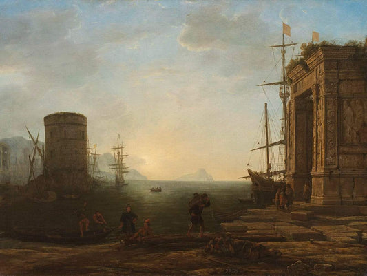 Harbour at Sunrise by Claude Lorrain 1637