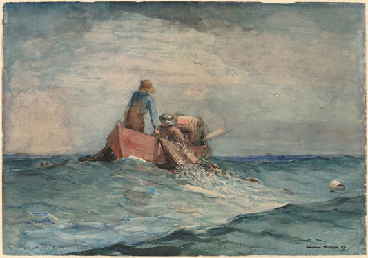 Hauling in the Nets by Winslow Homer 1887