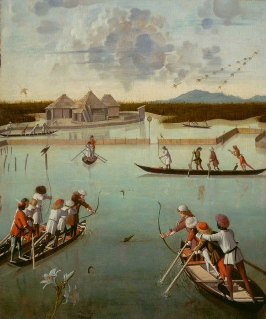 Hunting on the Lagoon by Vittore Carpaccio 1495