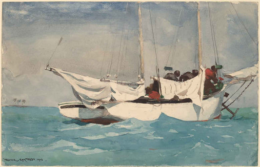 Key West, Hauling Anchor by Winslow Homer 1903
