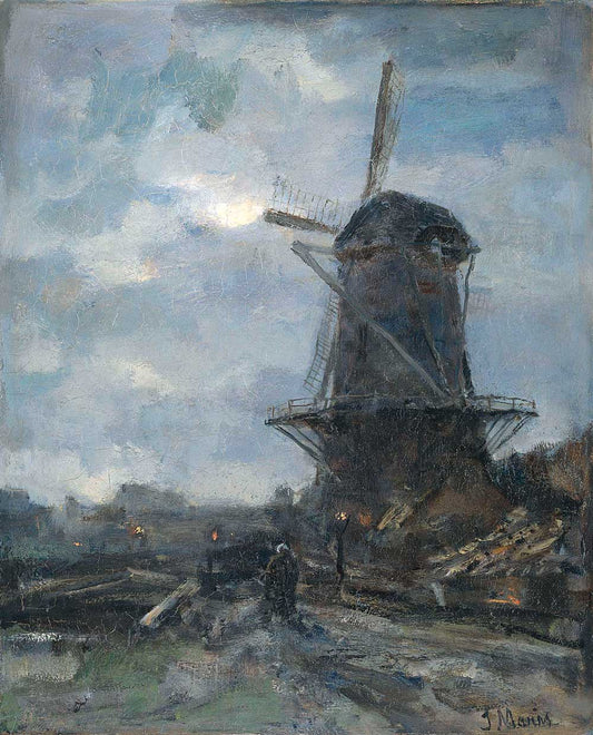 Windmill by Jacob Maris 1899