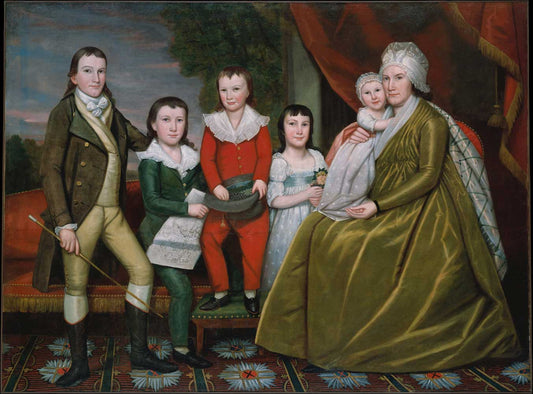 Mrs. Noah Smith and Her Children by Ralph Earl 1798