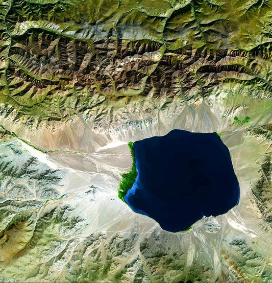 The Uvs Nuur Basin in Mongolia by NASA