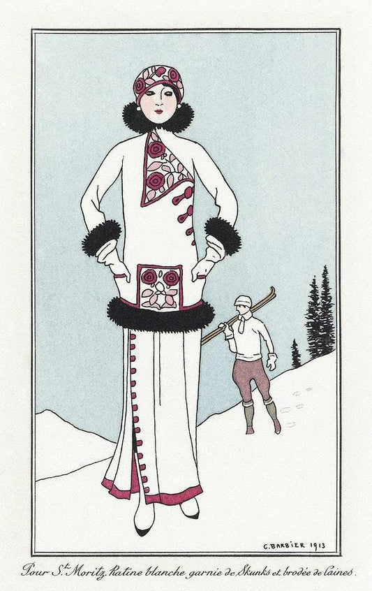 No. 51: Pour St. Moritz from Journal des Dames et des Modes (1913) by George Barbier