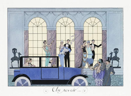Au Revoir (1920) fashion illustration by George Barbier