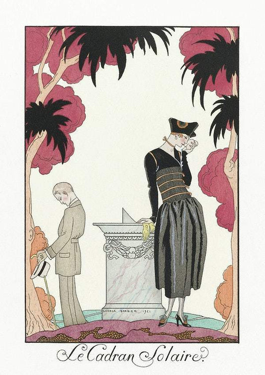 Le Cadran Solaire (1922) fashion illustration by George Barbier