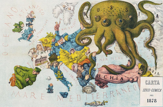 Map of Europe cartoon (1878)